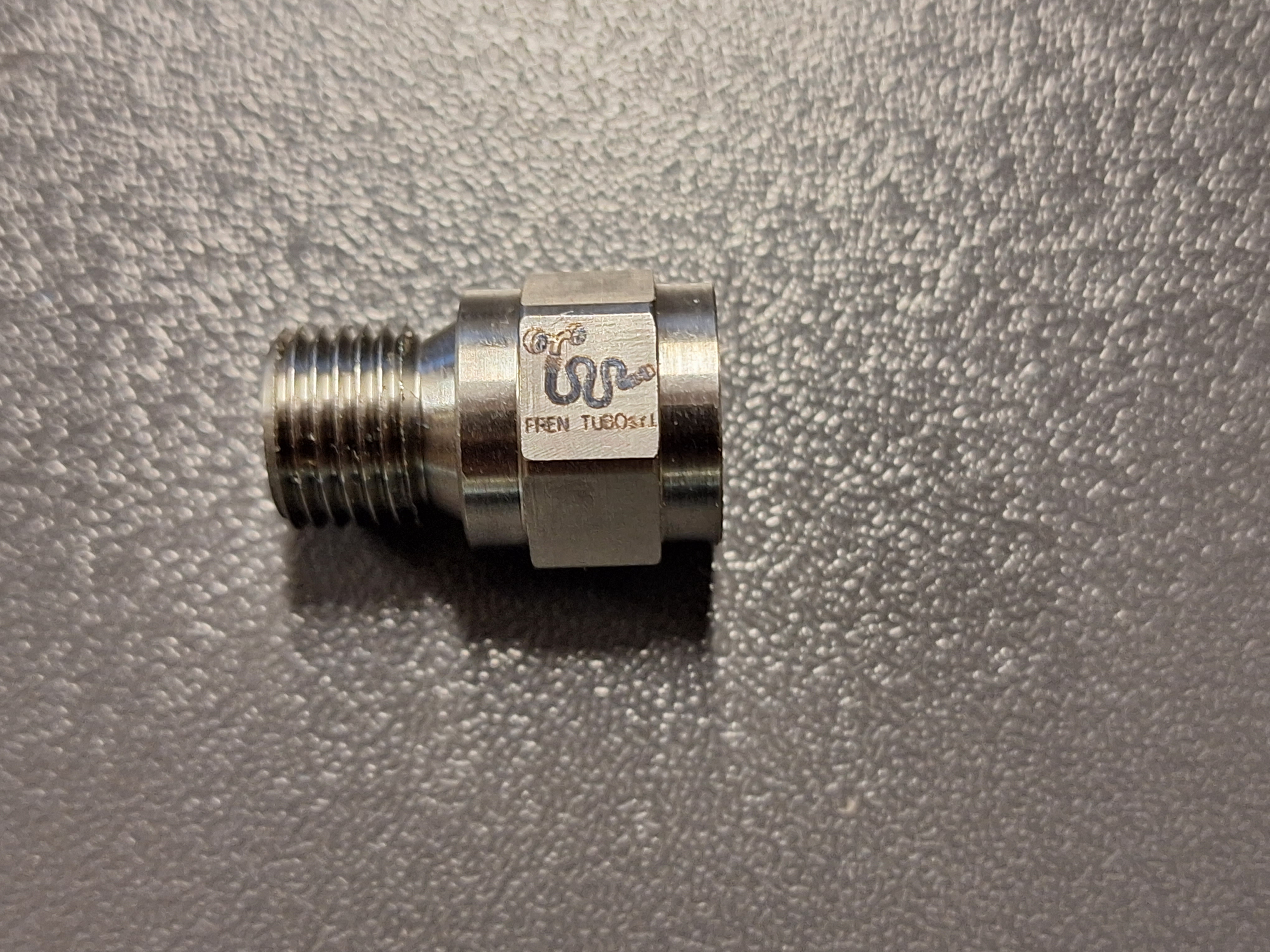 Fren Tubo Titanium, Aluminum, or Stainless M10x1.0 to (Staulbus) Quick Disconnect Coupler Adapter Fren Tubo Titanium, Aluminum, or Stainless M10x1.0 to (Staulbus) Quick Disconnect Coupler Adapter